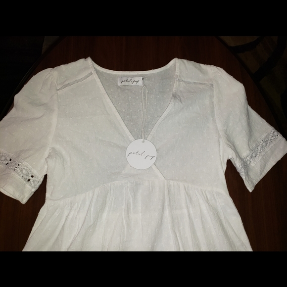 NWT Petal + Pup Hamidi Dress White SZ EURO 10/US 6 - Picture 6 of 9